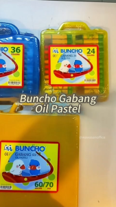 Buncho Gabang Oil Pastel / Buncho Oil Pastel / Buncho Crayon / Crayon For Kids / Krayon 蜡笔 24/36/48/(55C/60S)/(60C/70S