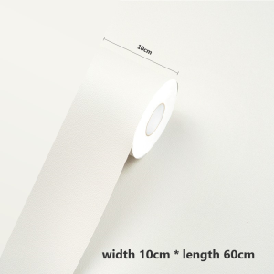 Pure White PVC Self-adhesive Wallpaper Waterproof Moistureproof Furniture Renovation Table Cabinet Sticker100CM