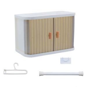 Doll Closet Organizer With Top Display Shelf Foldable Doll Wardrobe Storage Rack For Figure Doll Clothes Displaying