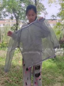 ชุดกันยุงและแมลงสำหรับเด็กและวัยรุ่น กิจกรรมกลางแจ้ง ป้องกันยุงและแมลงกัด เสื้อผ้าตาข่ายระบายอากาศ