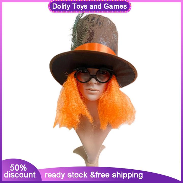 Dolity Top Hat Mad Hatter Hat Costume Photo Props Supplies Headgear