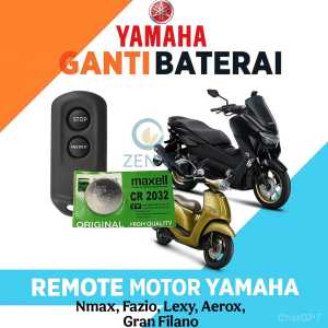 Baterai Batre Kunci Remot Alarm Yamaha AEROX N-MAX LEXI FAZZIO GRAND FILANO Smart key Batrei