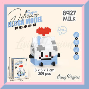 Mini Bricks Blocks Food Fruits Snack Fries Burger Cake Collection Children Kids Adults Toy Birthday Gift DIY 积木