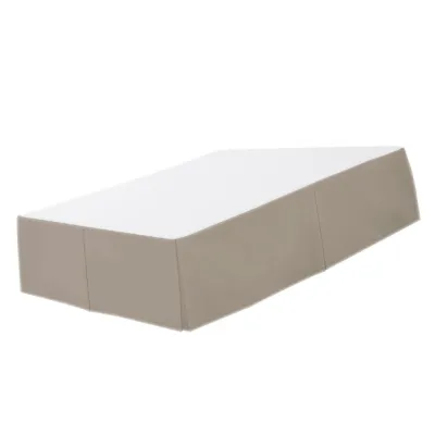 Fityle Hotel Pleated Bed Skirt 38cm Tailored Drop 3 Sided Bed Wrap with Platform