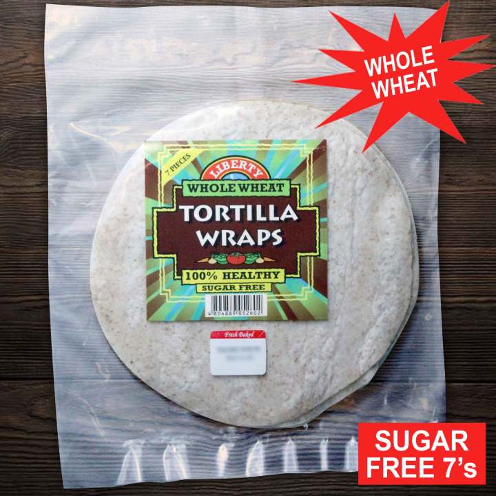 Tortilla Wraps 7 Inches Diameter Liberty WHOLE WHEAT Tortilla Wrap 7pcs ...