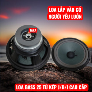 Loa bass 25 coil 38 màng vài từ kép chất hay - giá 1 chiếc