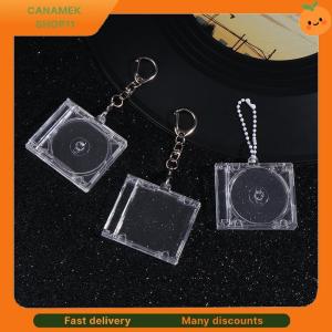 ❣️❣️❣️ Peripheral Commemorative Blank Album Mini CD Case Keychain CD Player Shaped Key Pendant For DIY Backpack Hanging Decoration