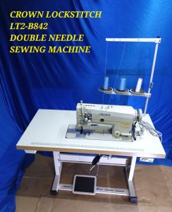 CROWN Lockstitch Double Needle Sewing Machine (MODEL LT2-B842) (BRAND NEW)