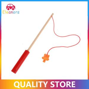 [Eleanor] Baby Magnetic Fishing Toy Childrens Fishing Rod Extended Wooden Fishing Rod Built-in Strong Magnetic Hook Fishing