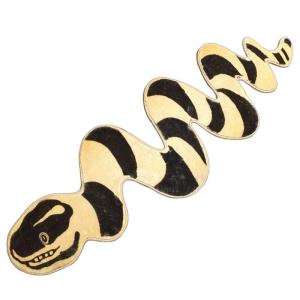 Colorful Snake Pattern Rug for Living Rooms Bedrooms Cartoon Banded Animal Carpet Home Decoration Floor Covering