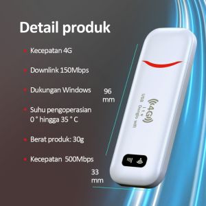 (BISA COD) 500Mbps 4G Portable Mobile WiFi USB Mobile WiFi Modem Kecepatan Tinggi untuk PC Laptop Ponsel / Modem Wingle WIFI USB 4G 500Mbps