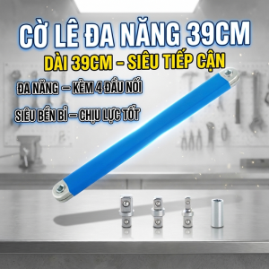 【HCM/24H】Bộ Cờ Lê Mở Rộng Kèm/Nối Dài Vặn Ốc 39cm/ Thanh Nối Tháo Lắp Ốc Góc Hẹp