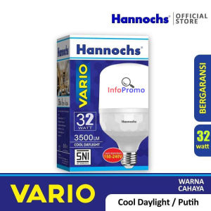 Hannochs Vario 32 Watt Lampu LED Bulb Cahaya Putih SNI Garansi Resmi 1 Tahun