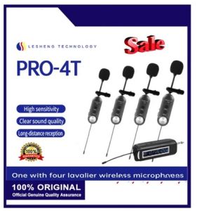 SHENGFU PRO-4T Professional Amplifier Cheap Headset With Microphone and Wireless lavalier microphone for interviews choir performances outdoor stage audio speeches and live broadcasts