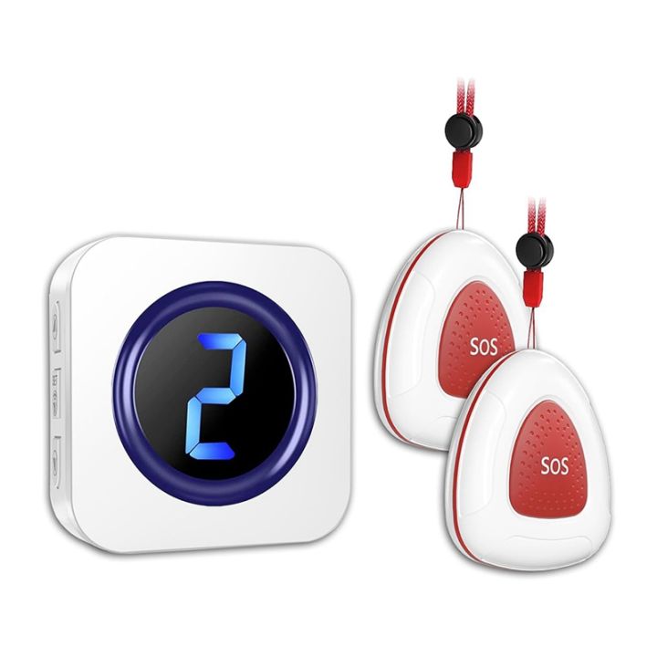 Wireless SOS Call Button with IP55 Waterproof Design Caregiver Pager ...