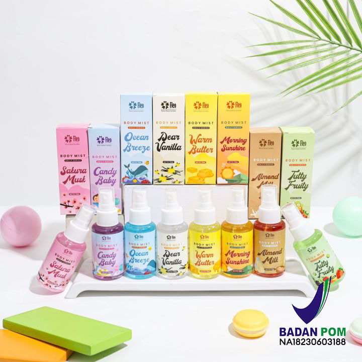 Body Mist Pewangi Badan Awet Tahan Lama 24 Jam / Body Mist Spray 75ml / Ocean / Morning / Warm Premium