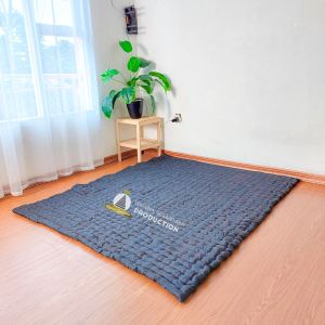 RK Kasur Lantai Palembang Polos 140x190 Kain Katun Satin