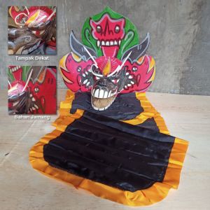 Barongan Black Devil Mainan Anak | caplokan Hitam