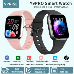 New Y9 Premium Smart Watch Bluetooth Multifunction Heart Rate Fitness Wristband Sleep Monitor Message Reminder IP67 Waterproof Men Women