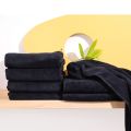 Black Towel Microfiber Fabric 40cmx80cm / 35cmx75cm for Salon Bath Use Hair Dryer Water Absorb Towel S5549. 