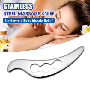Stainless Steel Gua Sha Guasha Plate Massager Tool Scraper Physical Therapy Loose Muscle Meridian Massage Machine Spa Board Tool