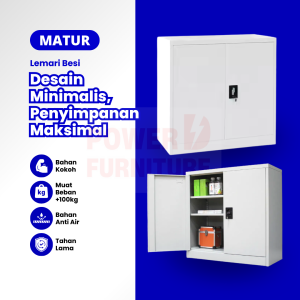 Lemari Rak Besi MATUR PowerD – Lemari Serbaguna | Lemari Besi Arsip | Lemari Besi Kecil