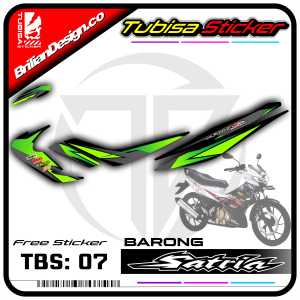 Sticker Striping Satria 2006 - 2012 Barong - Stiker Striping Motor Satria Design Racing. TBS.SF.07
