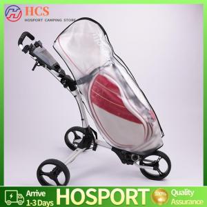 【HCS】 PVC Golf Bag Rain Cover Translucent Golf Cart Travel Bag Rain Hood Rain Hood for Golf Bags Push Carts Anti-Static Outdoor Sporting Supplies