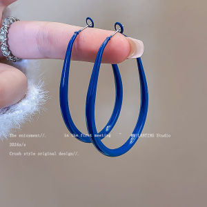 Blue Lover Earrings Women 2025 New Personality Exaggerated Earrings Outdoor Travel Fashion Earrings