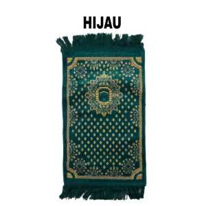 Sajadah turki anak anak Umur 3-5 Tahun Sajadah Muka Sajadah Kecil Bahan Beludru Oleh Oleh Haji dan Umroh