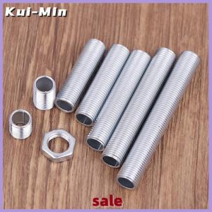 Kui-Min Hot 10pcs M10 Đèn Răng Ống Kim Loại Hollow Threaded Ống Vít Nut Đèn Cap Mạ Kẽm Đèn Chùm Kết Nối Rod Cố Định Cơ Sở