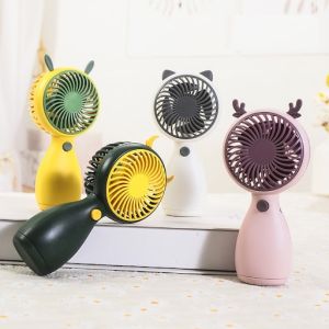 Quạt tích điện cầm tay mini tai thú kích thước 13x6 cm kèm sạc