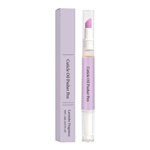 Cuticle Oil Pen With Pusher Lavender Scent Nail Care Tool Portable Dead Skin Remover Repair
