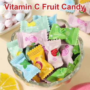 Multiflavor Fruit Candy For Hotel Catering Refreshing And Fruity Hard Candy Loaded With Peach Aroma Light Enjoyable Taste Contains Vitamin C
