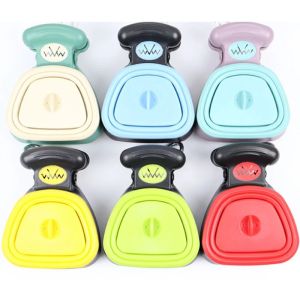 Portable Dog Poop Scooper with Bag Dispenser  FoldableWaste Picker & Bag Storage Compartment  Travel Essential Dog Waste Cleanup Tool