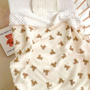 Summer Thin Cotton Baby Blanket Nap Towel Soft Breathable Bath Towel 3D Doudou Velvet Kids Quilt