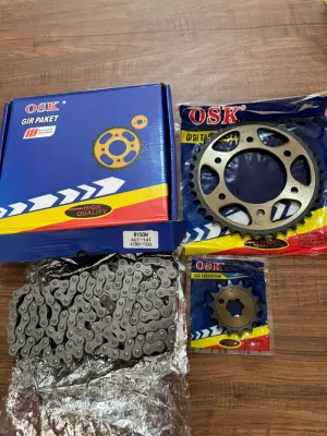 Gear Set Byson Gir Paket Rantai 40T 14T 428H 128L Motor OSK