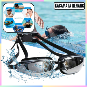 FAST DELIVERY RUIHE Kacamata Renang Dewasa Anti Fog UV Protection Anti Kabut dan Anti Masuk Air
