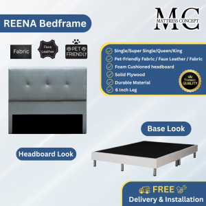 Mattress Concept Reena Divan Bedframe Pet Friendly Fabric/FauxLeather/Fabric All Size Available