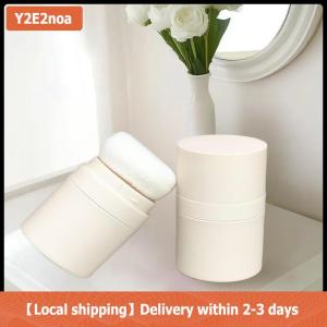 【Local shipping】 10ml Mini Empty Refillable Loose Powder Box With Powder Puff Diy Cosmetic Powder Case Blusher Finishing Powder Jar Container