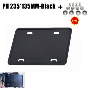 Motorcycle Plate Cover Aluminium Alloy License Plate Covers New LTO Plate Size Carbon 255mm x 165mm Durable & Strong