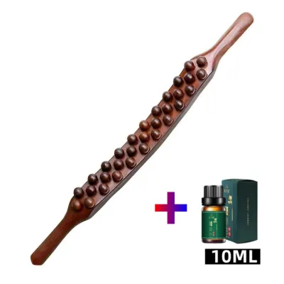 Wooden massage tool 按摩棒 刮痧棒 20/31 bead Gua sha massage stick for Back Shoulder Neck Waist