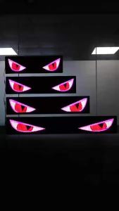Colorful Car Devil Eyes Light Led Soft Screen DIY Car Windshield Dynamic LED Smart Phone App Control Flexible Matrix Screen