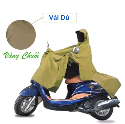 Áo Mưa CÁNH DƠI Vải Da Cá Cao Cấp 1m2 & 1m4 - Áo Mưa Xẻ Tà Đi Xe Máy - GDA212