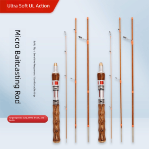 BRMU4 4 Sections Spinning Fishing Rod Spinning UL Power Casting Fishing Rod 2025 Carbon Carbon Fiber Fishing Pole Winter