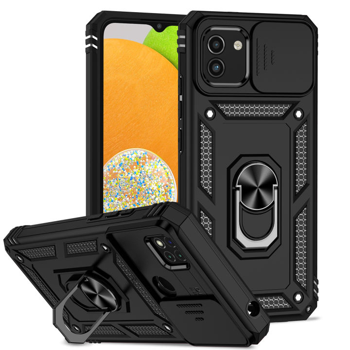 Galaxy A03 Case WindCase Heavy Duty Protective Case with Ring