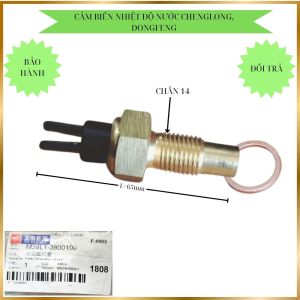 Cảm biến nhiệt độ nước xe Chenglong Dongfeng chân 14mm. Mã SP M38L1-3800100
