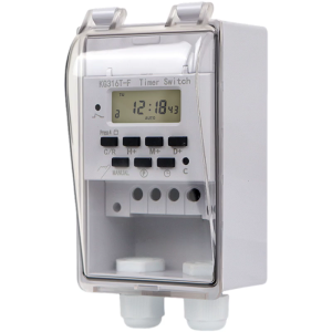 Weatherproof Digital Timer Controllers 110V 40A Timer Component for Indoor Outdoor Lighting Fountains Electrical Devices