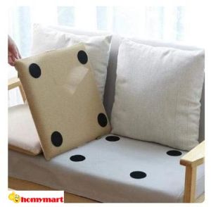 100 psg sticker 2 sisi velcro tape bulat 6 cm stiker perekat serbaguna