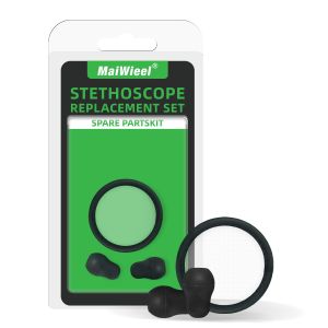 Stethoscope Replacement Parts Diaphragm and Ear Tips Kit Compatible with Littman Cardiology. Repair Accessories 40022Replacement for Littmann Classic StethoscopesBlack